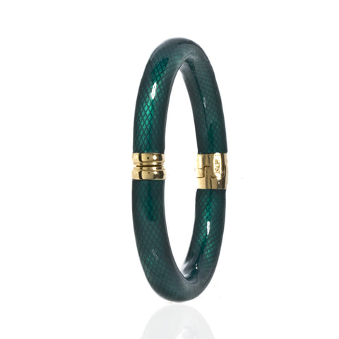 Snakeskin Emerald Bangle Bracelet