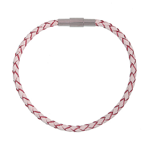 Barcelona Pink Leather Bracelet
